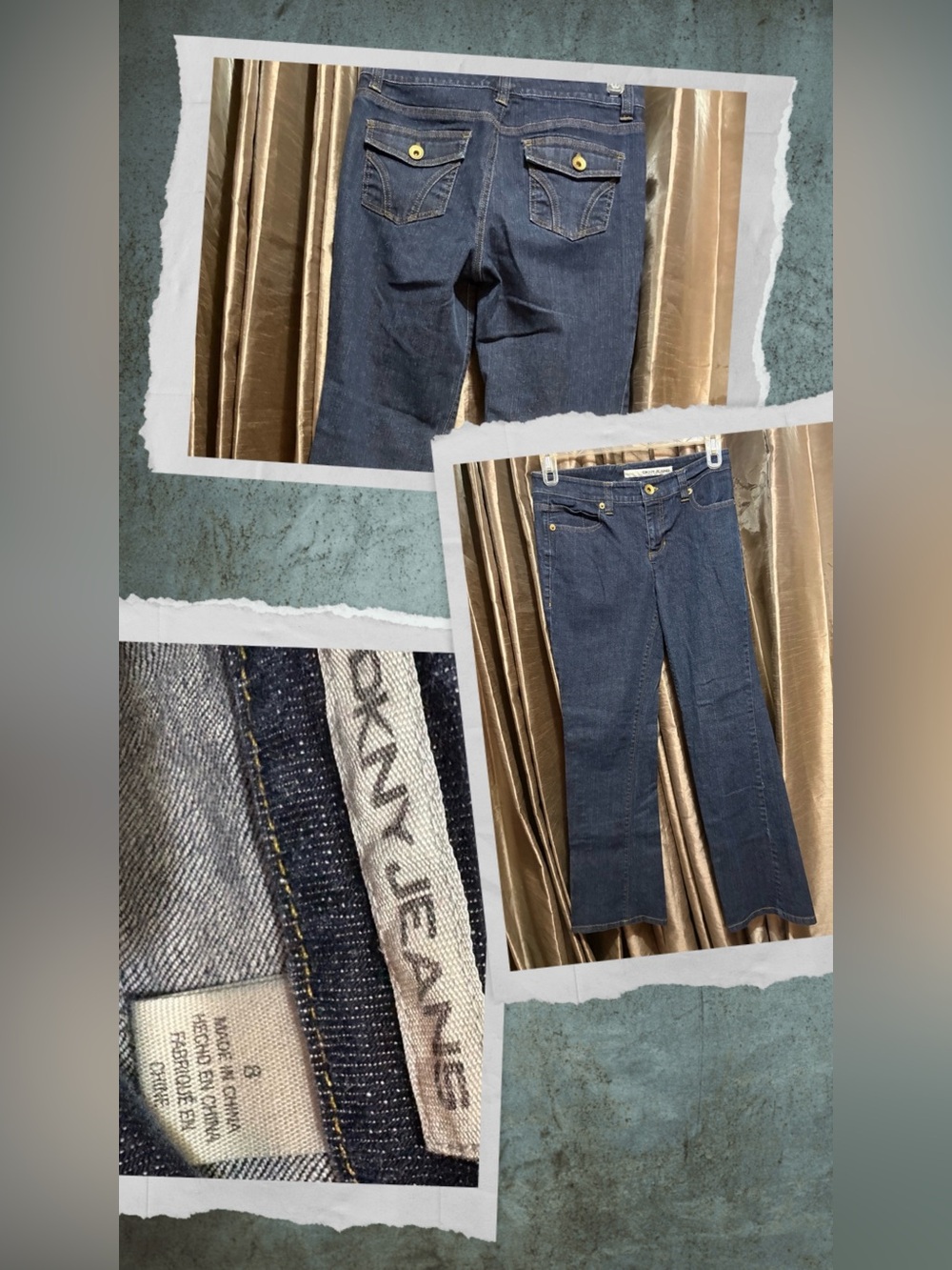 DKNY Dark Blue Flare Jeans #1977
